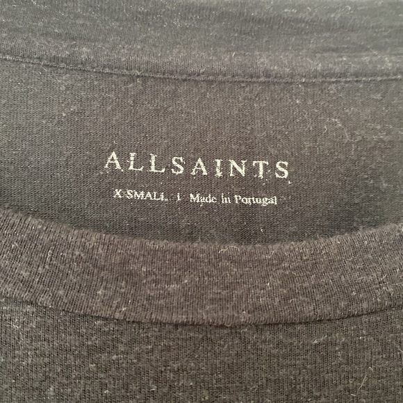 All Saints Serpine Wave Sweater Size XS Snake Elbow Cutout Edgy Jumper Thin Knit - Picture 8 of 9